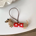 Funny Dachshund Hair Clip Hairbands Women Girls Cute Kawaii Hair Clip Bangs Side Hairpin Hair Styling Barrettes for Women Girls Quake red hairbands