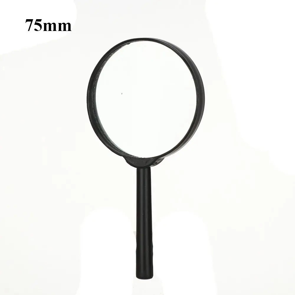 Mini Pocket 40/50/60/75/90/100/110/130mm Insect viewer Reading Glass Lens Hand Held Magnifier Jewelry Loupe 1~6X Magnifying Quake 75mm