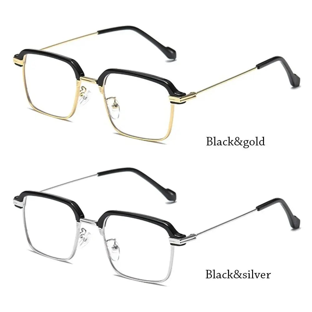 Anti-Blue Light Reading Glasses Fashion Classic Metal Half-frame Readers Eyewear Men Women Eye Protection Presbyopia Eyeglasses Quake