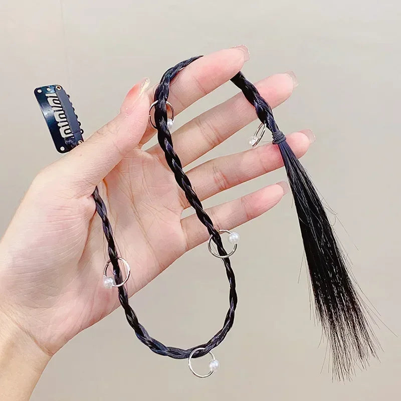 Girls Cool Fashion Y2K Boxing Braids Hair Braiding Tools Women Fried Dough Twist Braid Traceless Invisible BB Clip Boxing Braid Quake 1