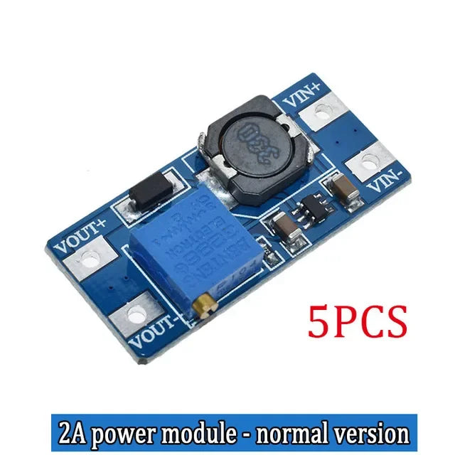 Converter Booster MT3608 2A DC-DC Step Up Power Supply Module MAX Output 2V-24V to 5V 9V 12V 28V for Arduino Quake MT3608 5PCS
