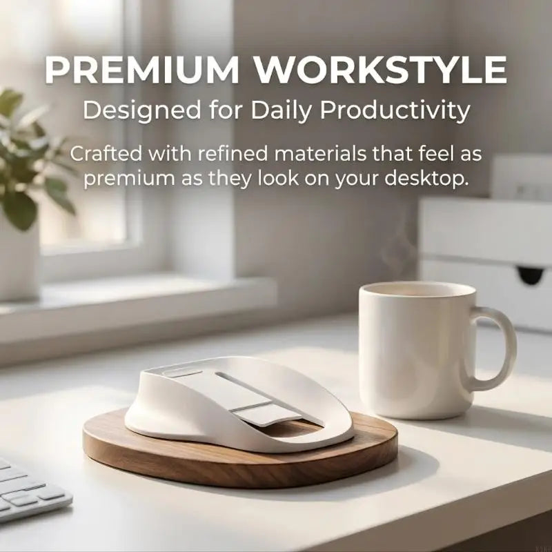 Mouse Storage Holder with White Plastic Body, Raised Central Support and Open Frame Structure for Straightforward Placement K1KF Quake