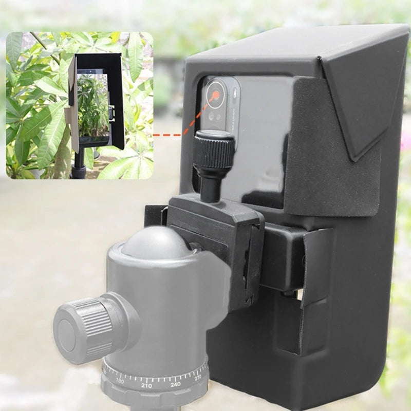 Folding Phone Sunshade Holder with Magnetic Attachment Reduces Sunlight Interferences and Enhances Screen Visibility K1KF Quake