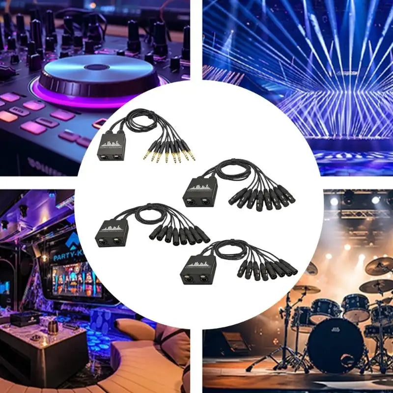 MultiDevice 8Way Networks Sound Extender for Microphone Stage Speakers 70Cm K1KF Quake