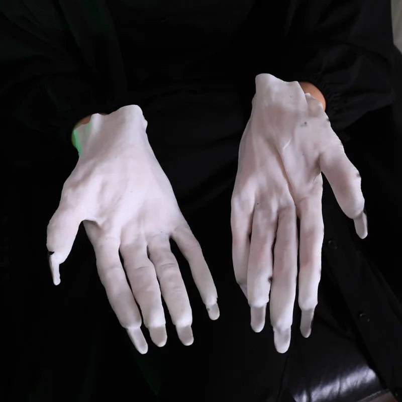 Halloween Horror Female Ghost Gloves Party Dress Up Props Makeup Ball Supplies Suitable for Haunted Houses Quake