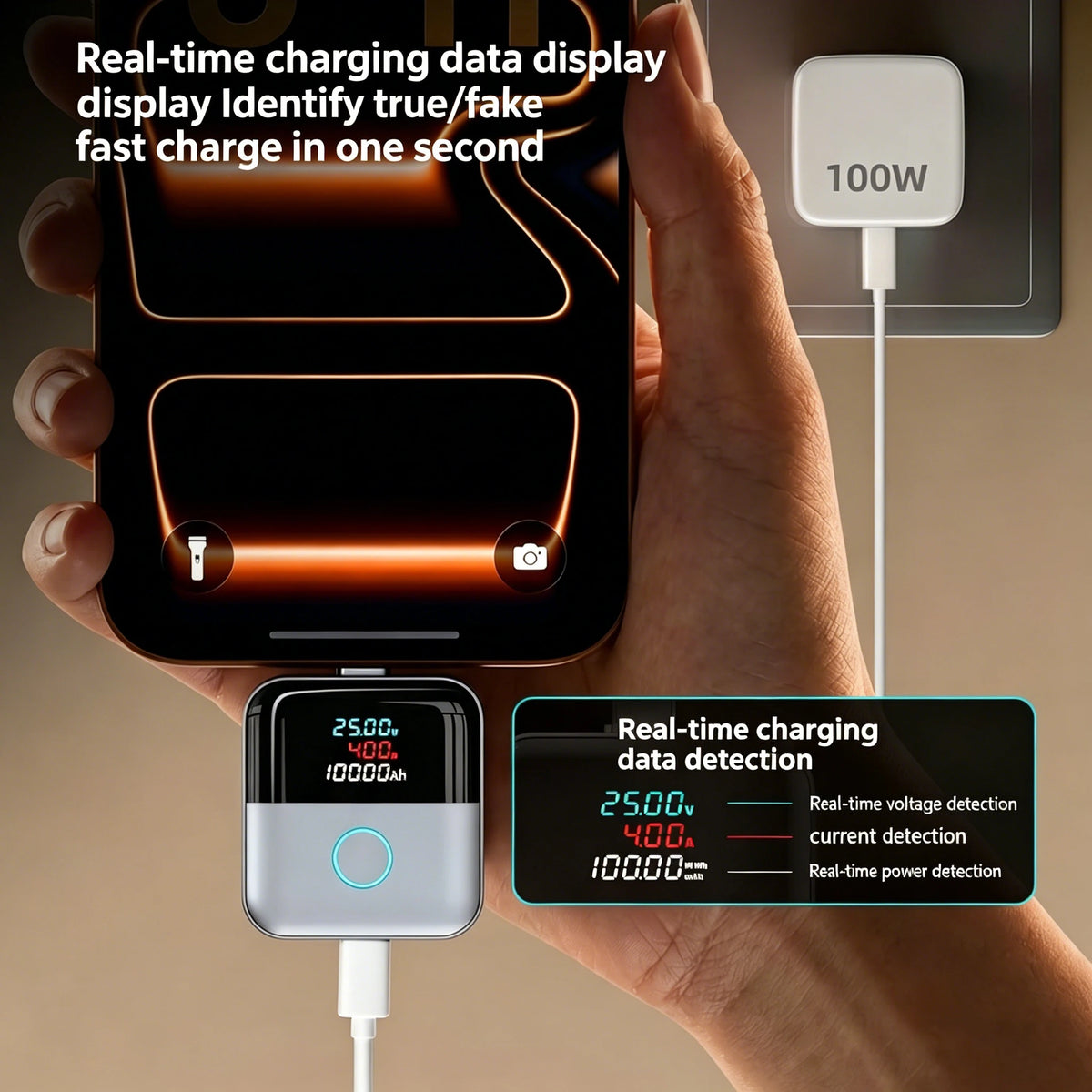 Type-C 140W Physical-Disconnect Battery Guard Anti-Overcharge Protection for Safe Overnight Charging Smart Auto Stop Charging Quake