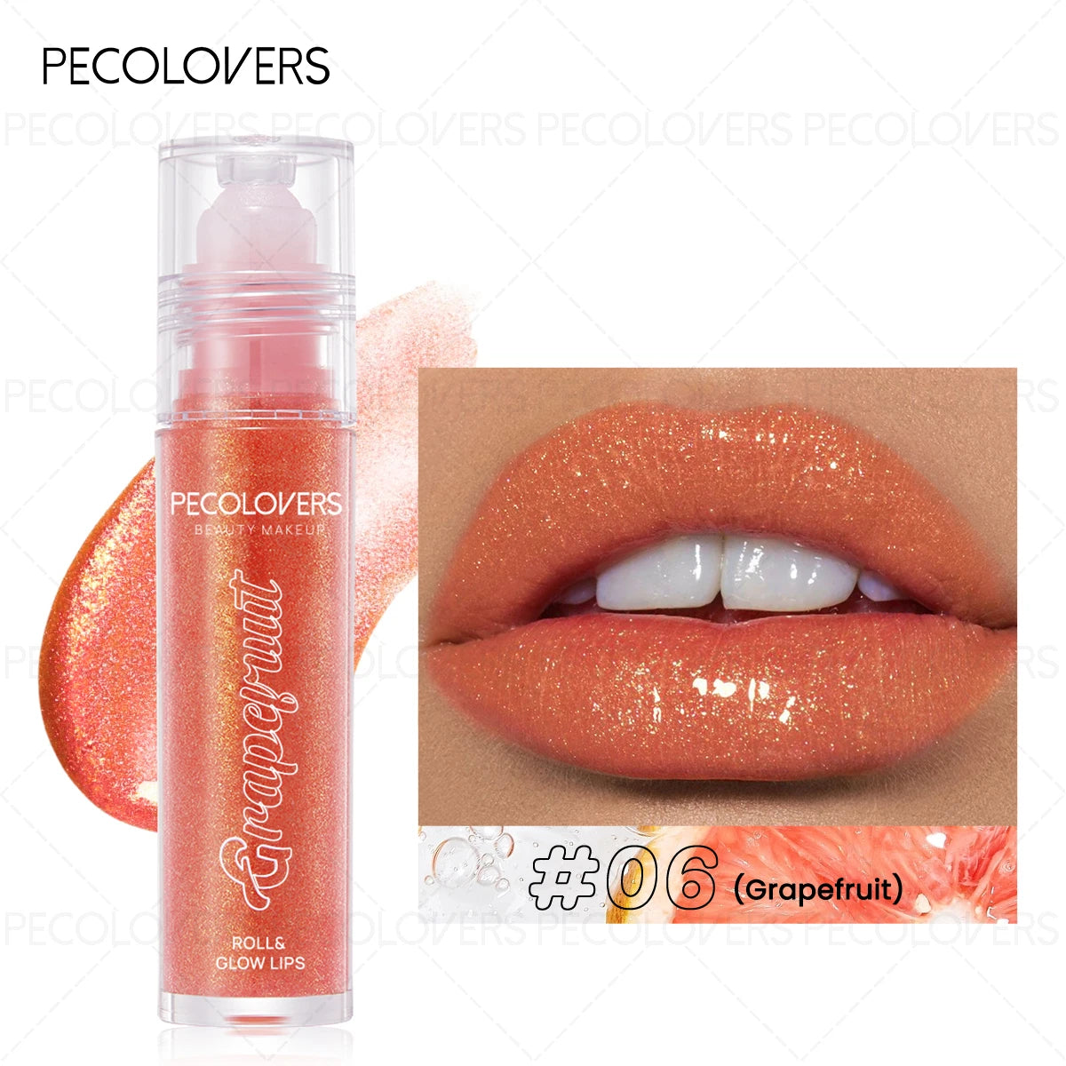 1 Pcs Vibrant Colors Lip Glaze Lip Gloss, Long-lasting Moisturizing Lip Blam, Hydrating Glass Shine, Water Gloss Lip Makeup Quake 06