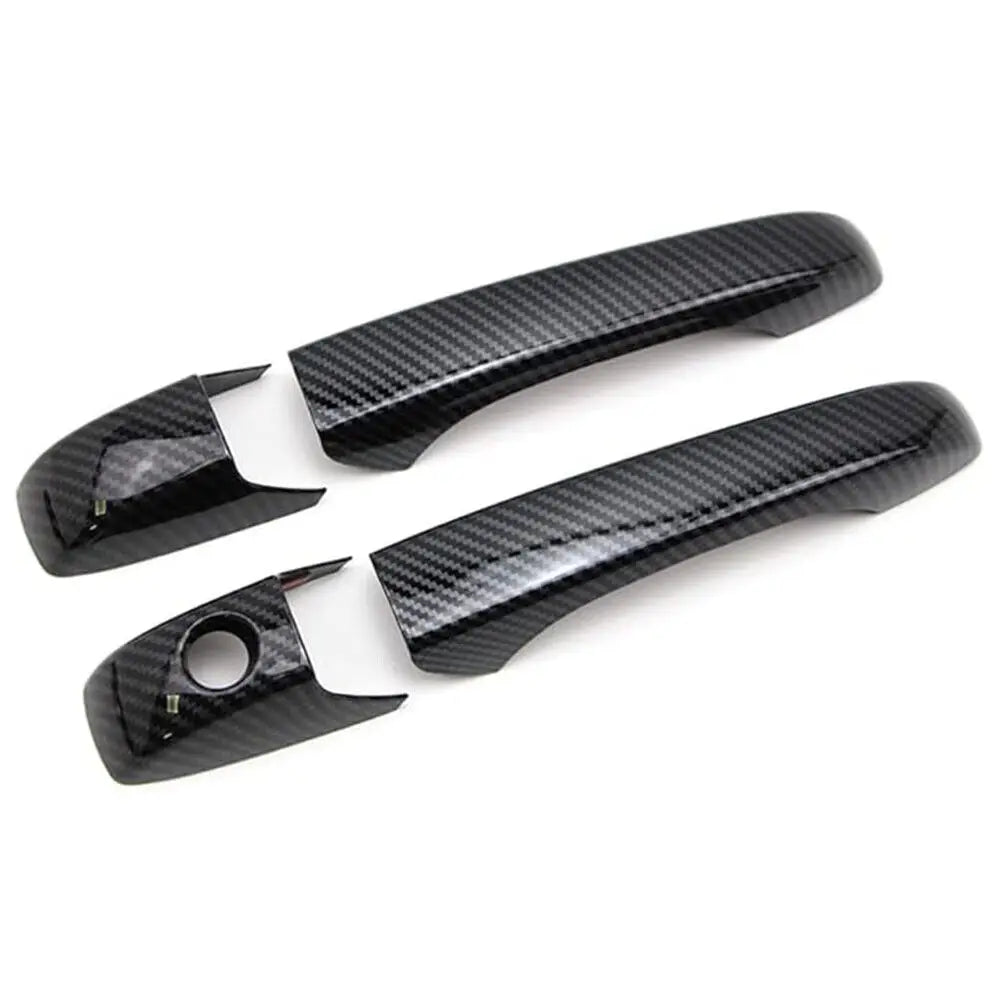 For Chrysler 300C 2005-2010 Car Sticker Carbon Fiber Style Silver Exterior Door Handle Moulding Cover Trim Decor Accessories ABS Quake
