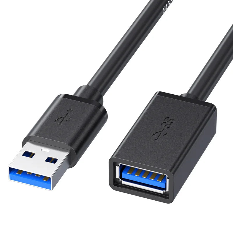 0.5/1/2/3/5 M USB Extension Cable 3.0 Data Cord For Laptop TV SSD USB 3 0 Male to Female Computer Camera Printer Connector Quake 1m