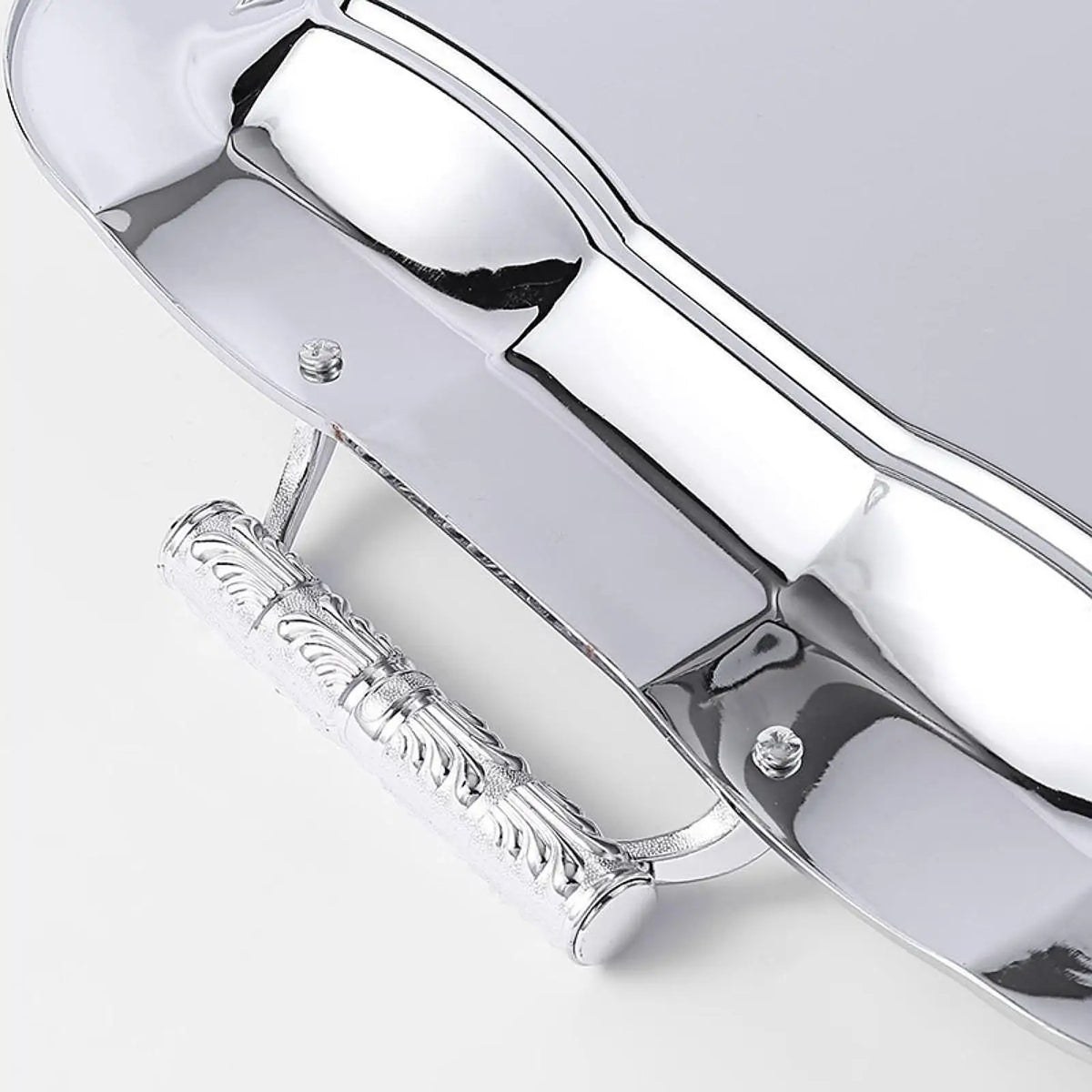 Stainless Steel Serving Tray Dish Food Storage Elegant Dessert Table Tray Serving Platter for Tea Party Bathroom Home Kitchen Quake