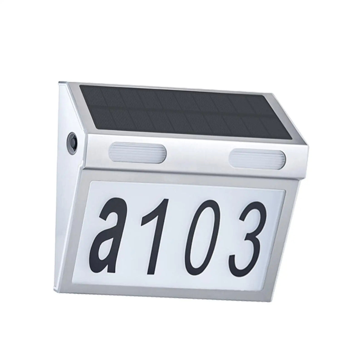 Solar Address Sign Waterproof Lighted Address Plaque for Garden Driveway Quake