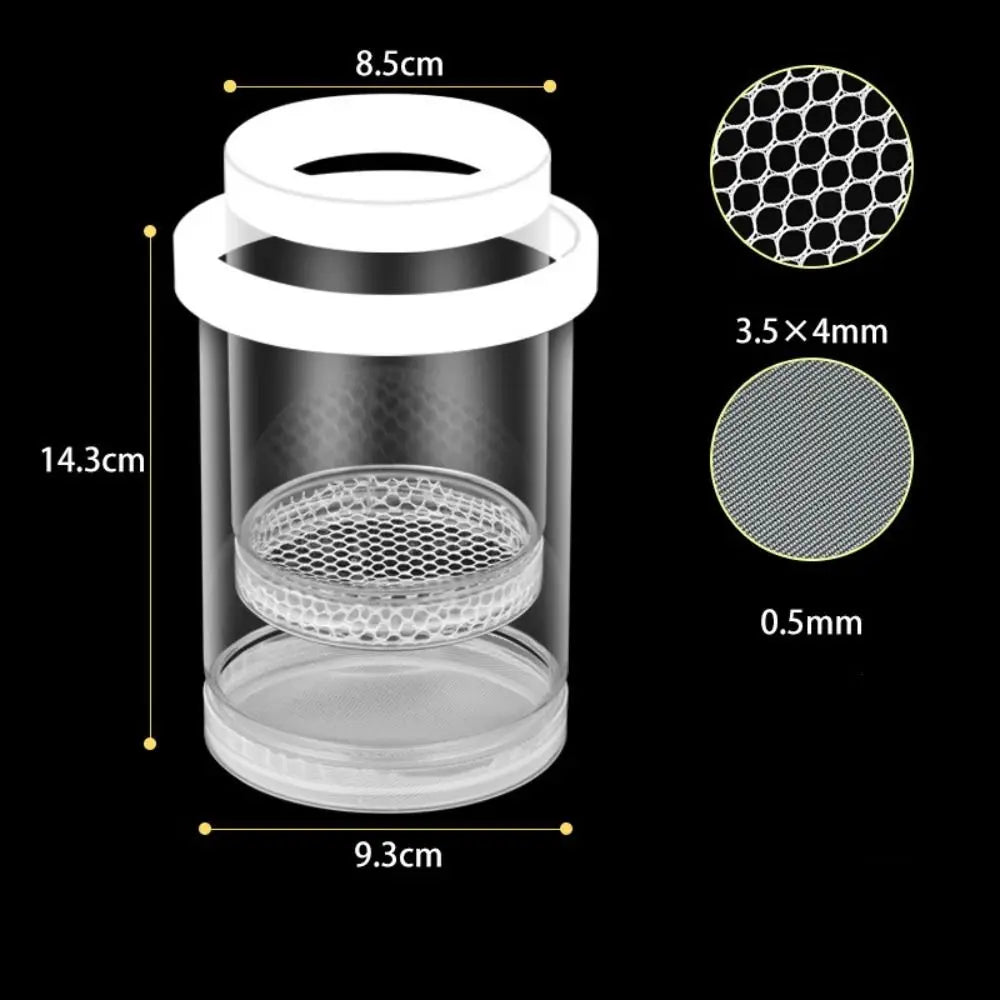 Plastic Mesh Floating Hatching Box Transparent Shrimp Guppy Floating Fish Breeding Isolation Box Detachable Aquarium Breeder Quake