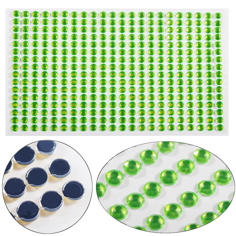Rhinestone Face Jewels DIY Crystal Stickers – Festival & Party