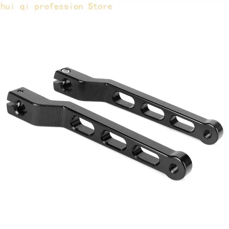 Motorcycle Gear Linkage Lever Pair, Machined Metal Arms, Cutout Arm Design and Splined Mounting Structure for Service H8WE Quake