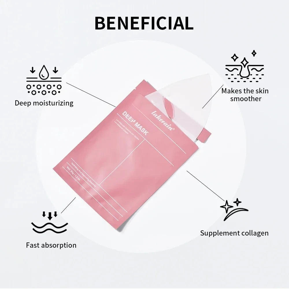 Face Mask Shrink Pores Deep Hydrating Overnight Mask Moisturizing Refreshing Brightening Face Skin Care Quake
