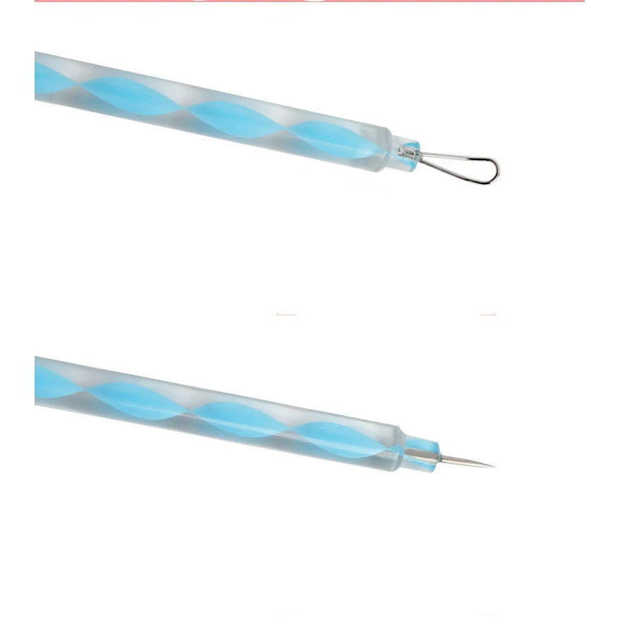 vvocci Double-headed Rotating Comedone Extractor Acne Needle Portable Colorful Blackhead Extractor 1pcs Quake