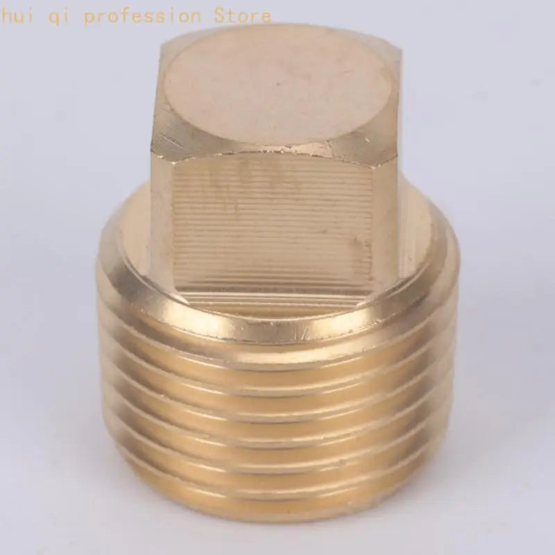 Brass Threaded Sealing Fitting with Flat-Sided Head for Port Closure H8WE Quake