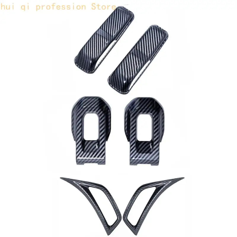 No Drill Hood Side Accent Cover Set for Clean Exterior Detailing H8WE Quake carbon fiber color CN
