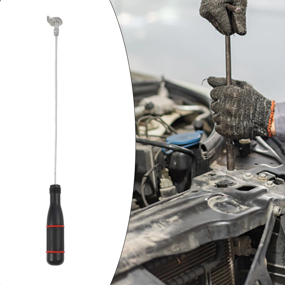Antiscalding Magnetic Oil Pan Removal Tool Wrench with ABS and Alloy Construction for Automotive Oil Drain Screws Quake