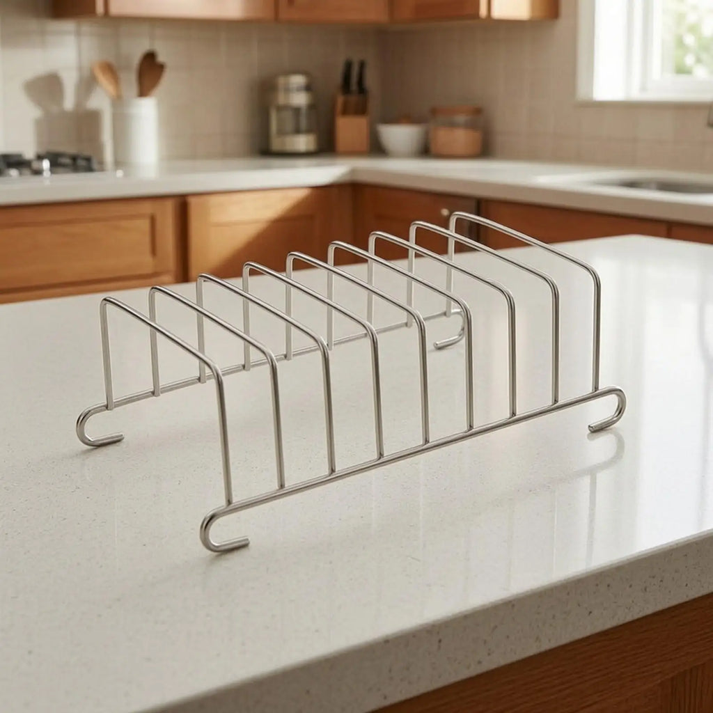 Toaster Rack Stainless Steel Bread Slices Holder Open Wire Design Kitchen Baking Rack for Air Fryer Toaster Oven Cooking Quake