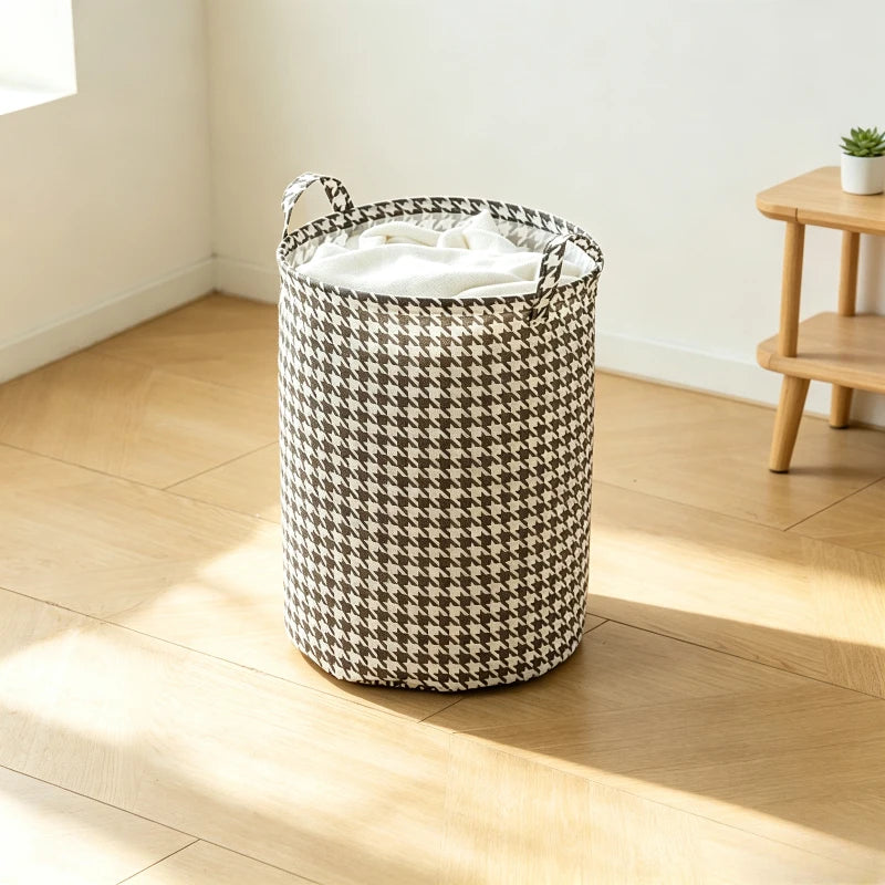 Collapsible Laundry Hamper Household Bathroom Clothes Storage Basket Dorm Foldable Toy Dirty Clothes Washing Bin Quake