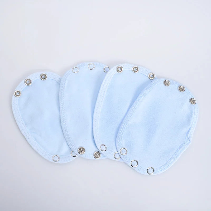 Set New Lovely Baby Romper Partner Super Utility Body 4PcsSuit Jumpsuit Romper Soft Jumpsuit Bodysuit Lengthen Extender Quake B108 Blue