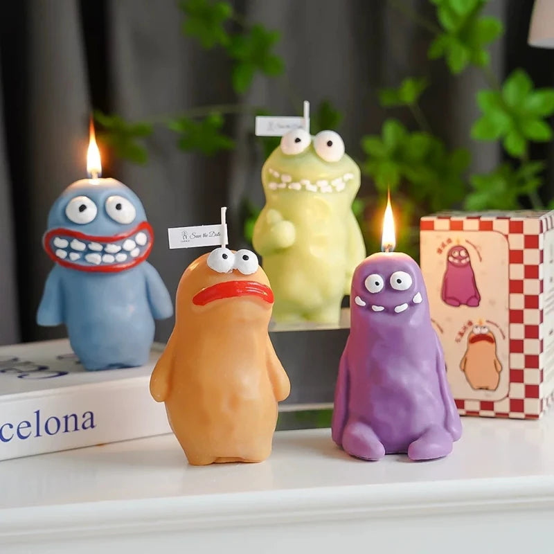 Earthlings Monster Candles Fun Creative Birthday Gifts Handmade Aromatherapy Candles Quake