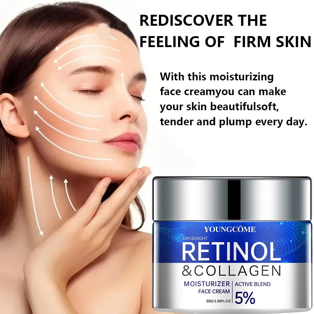 Retinol Cream Serum Combo Set Locks In Moisture Repairs Skin Smoothes Wrinkles Increases Elasticity For Younger Healthier Skin Quake