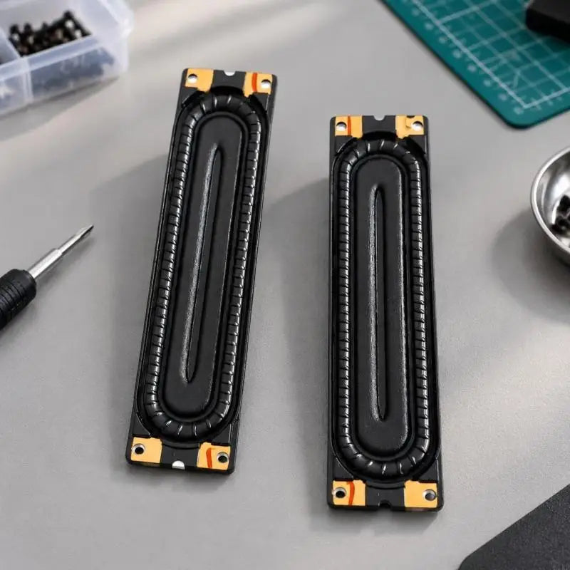Black Replacement Speakers for UA40D5000PR Television, Left and Right Speaker Pair with Corner Mounting Holes on Each ABS K1KF Quake
