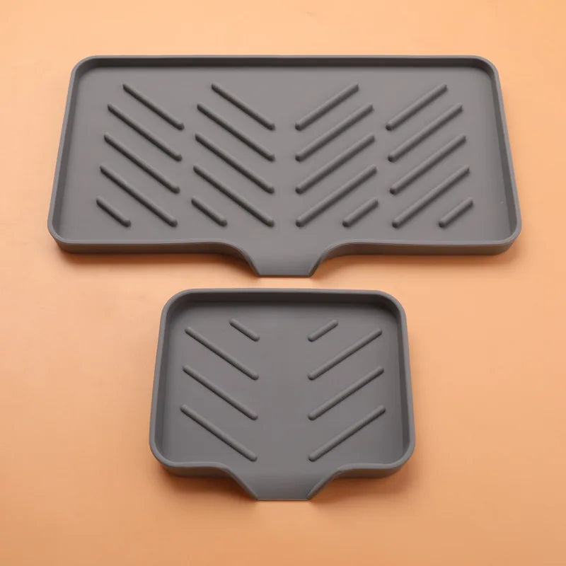 Water Guiding Silicone Soap Tray Anti Slip Drain Soap Holder Durable Drainage Soap Dish Bathroom Accessory for Soap Storage Quake
