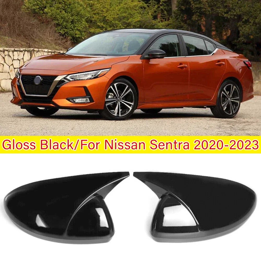 For NISSAN Altima 2019-2023 Sentra/Sylphy 2020-2023 Mirror Cover Rearview Side Mirror Cover Wing Cap Exterior Rear View Trim Quake