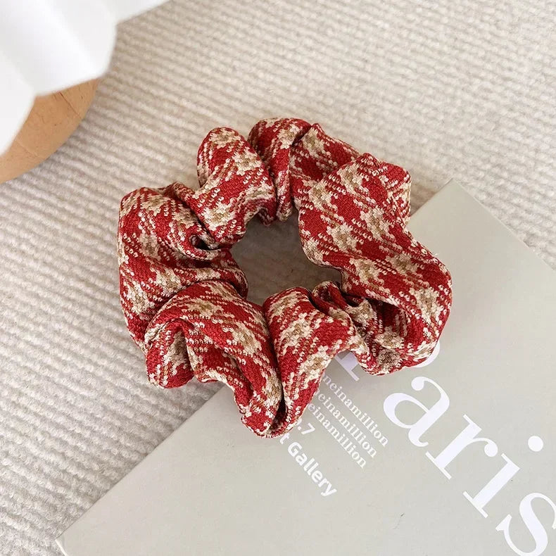 New Red Hairbands Headband Rope Christmas Hairband Woman Girls Fashion Sweet Hair Ties Rubber Band Female Party Hair Accessories Quake 22320