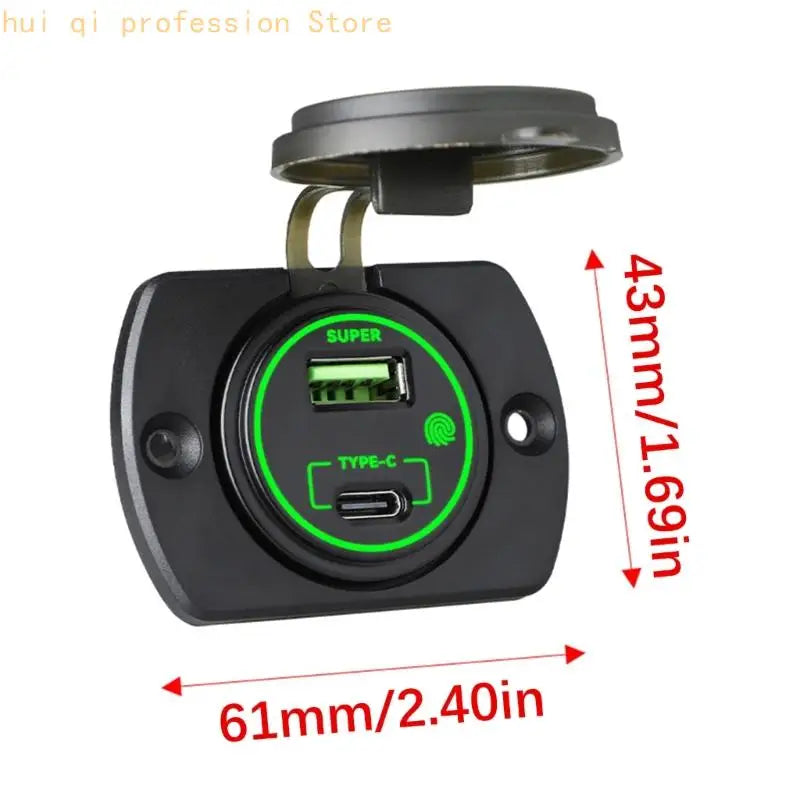Fast Charging USB PD3.0 Car Chargers For Smartphones And Tablets With ABS Housing And Safety H8WE Quake