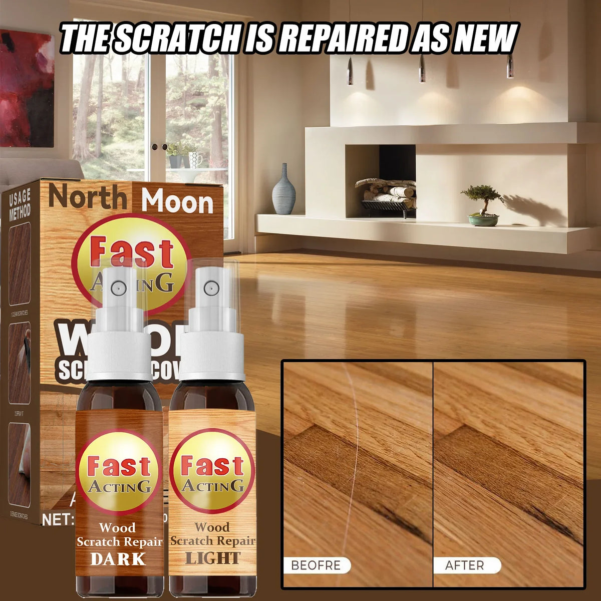 Furniture Floor Repair Paint Wax Furniture Paint Wooden Table Floor Complementary Color Spray Fast Acting Scratch Repair Spray Quake