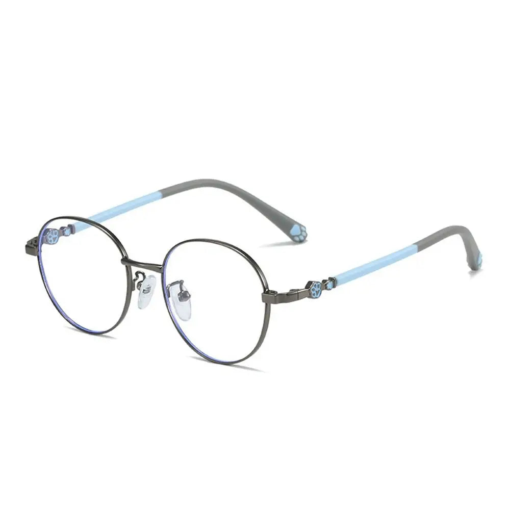 Blue Light Blocking Glasses for Kids Cute Cat Paw Pattern Optical Eyewear Children Boys Girls Anti Blue Rays Computer Goggles Quake 7