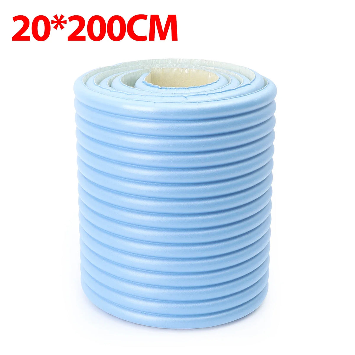 Upgraded W Shaped Anti Collision Strip XPE Foam 3D Wall Decal Protector Baby Safety Soft Padding for Furniture Doors Home Decor Quake Blue 1Roll (2M)