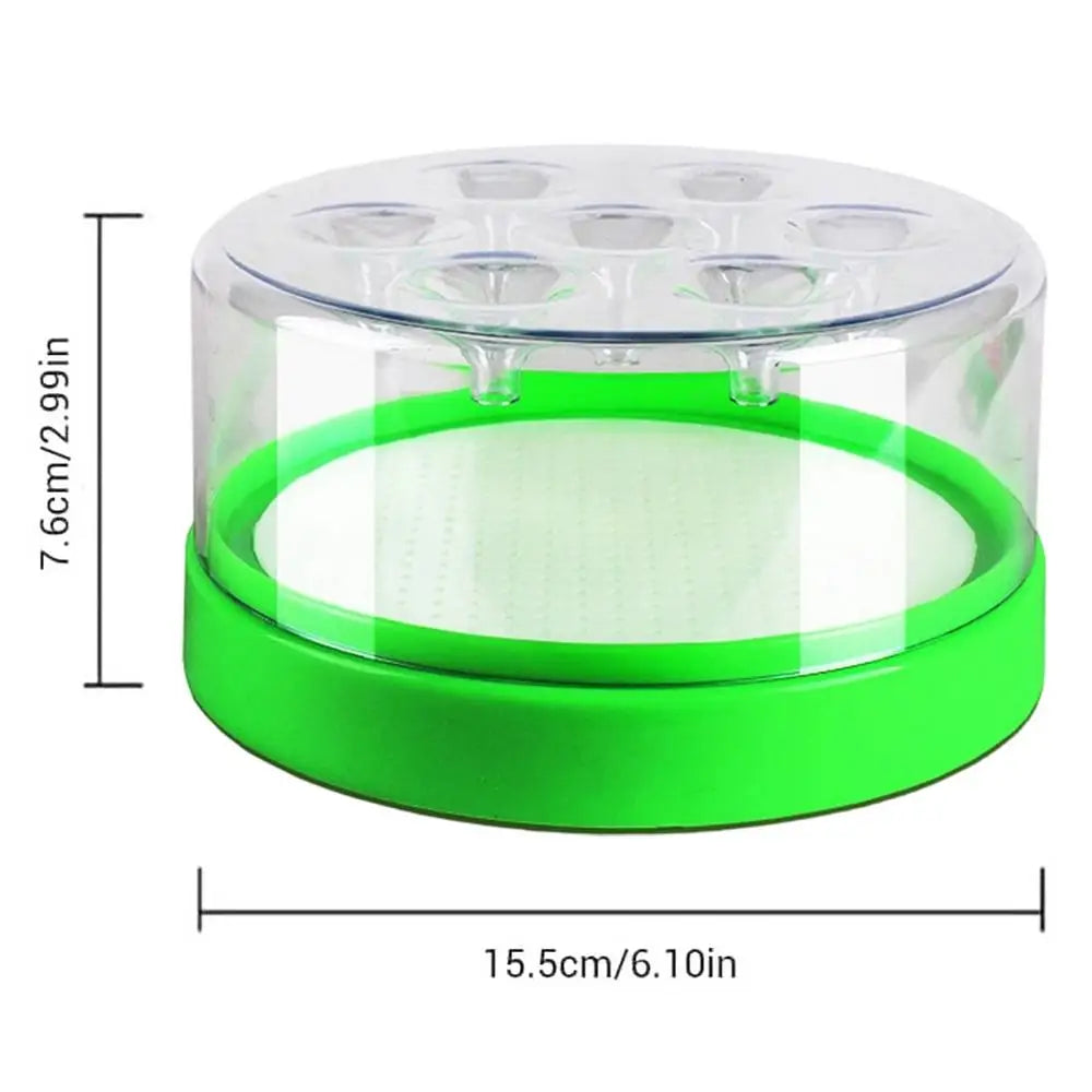 Fly Trap Reusable Non-Electric Garden Fly Catching Device Garage Animal Control for Homeowners Renters Kitchens Homes Offices Quake Green