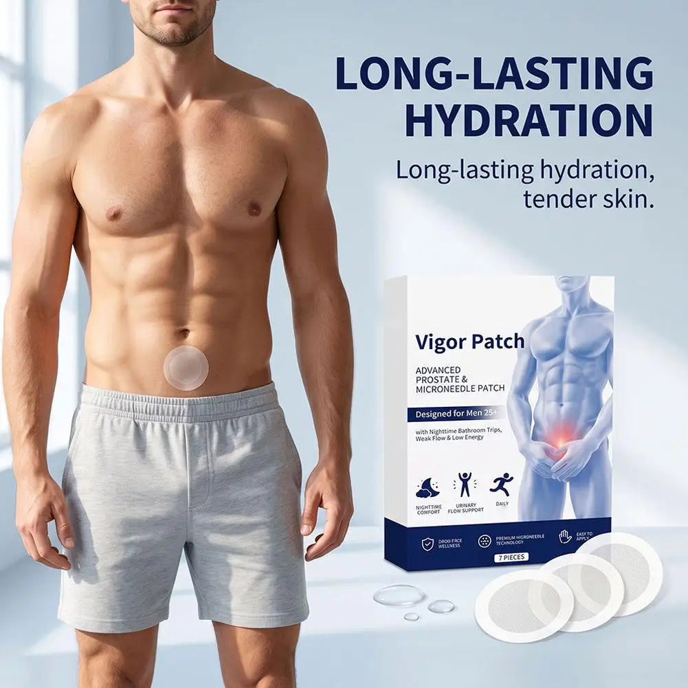 Herbal Microneedle Patch for Men Daily Wellness Body Care Patch Gentle Moisturizing Breathable Skin Friendly Quake