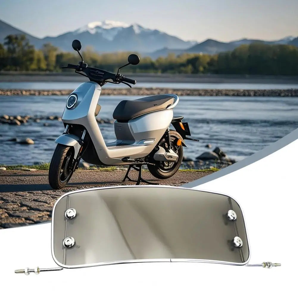Rust-proof Motorcycle Bracket Motorcycle Deflector Windshield Adjustable Bracket Wind Protection Board Transparent for Electric Quake