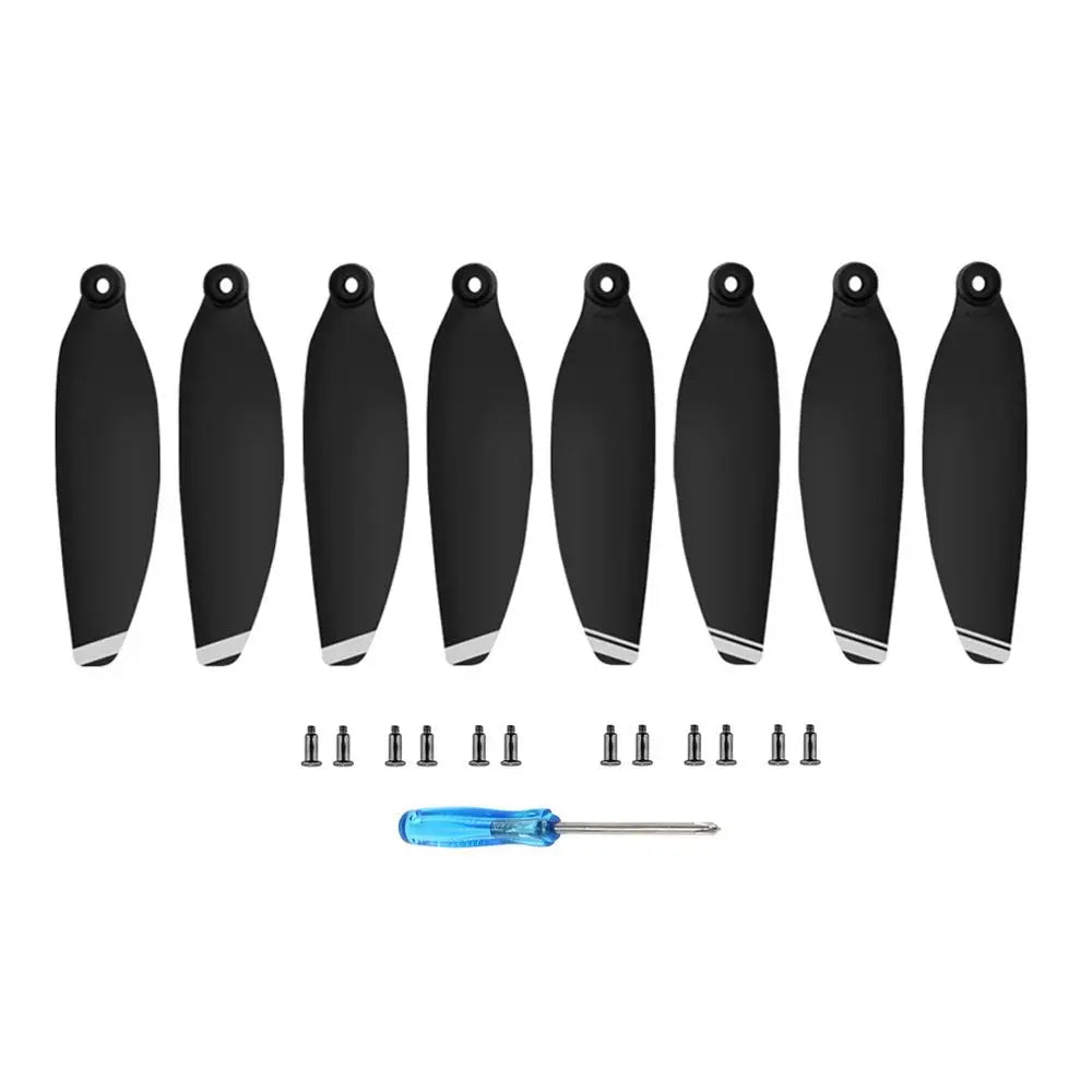 Low Noise For Dji MAVIC Mini 2/SE Props Wing Fans Paddle Wing Accessories Propeller Quake Silver-2 pairs
