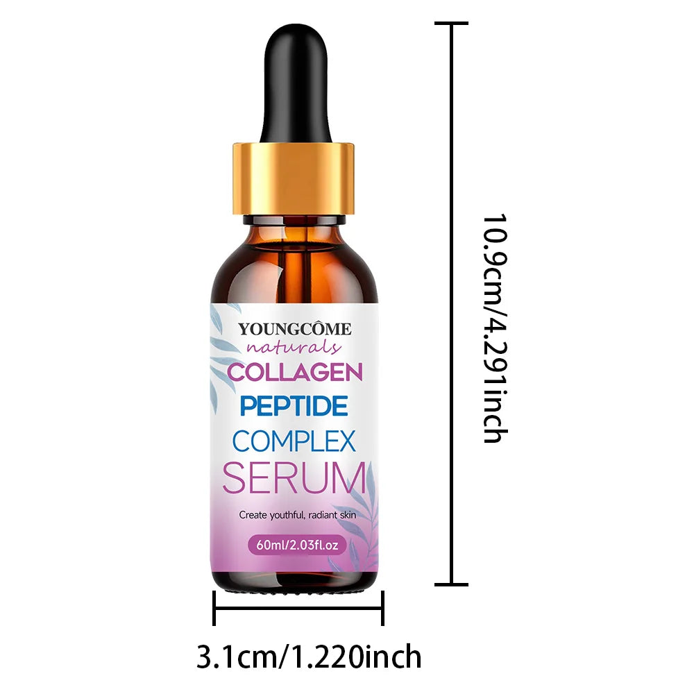 Collagen Wrinkle Remover Face Serum Lifting Firming Fade Fine Lines Anti-aging Essence Whitening Brighten Nourish Skin Care Quake 60ML