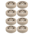 8Pcs Silicone Luggage Wheels Protector Cover Reduce Noise Anti-slip Suitcases Wheel Protection Rings Reduce Wheel Wear Quake Khaki