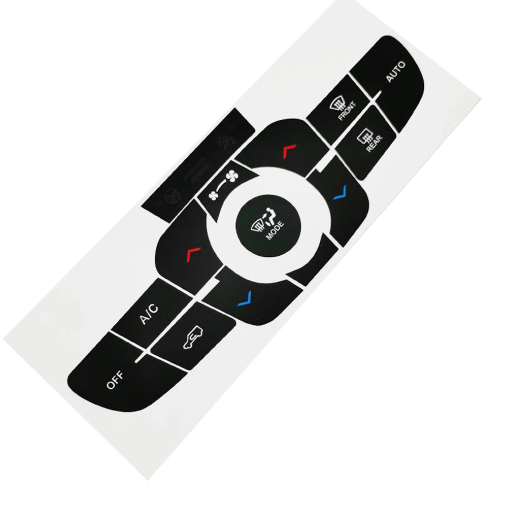 Vinyl Dashboard Button Sticker for AC Reverse Function on For Jeep Compass 2017 2021 Interior Climate Controls Quake