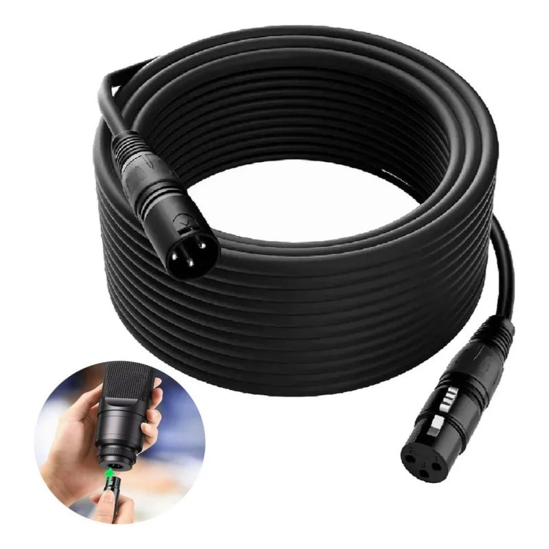 XLR Balanced Audio Cable,Microphone XLR Male to Female Audio Cable,3-Pin XLR Microphone Cable for Microphones,Preambles,Speaker Quake 5m