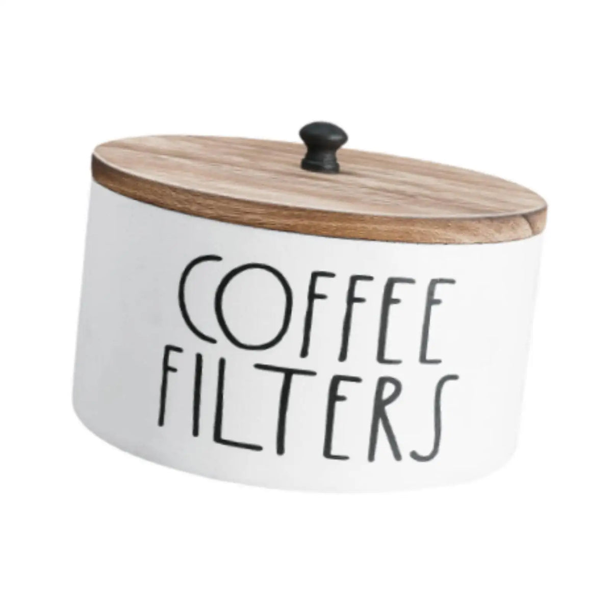 Coffee Filter Holder Decorative Accessories Dustproof Wood Coffee Filter Paper Stand for Hotel Office Travel Dining Coffee Shop Quake
