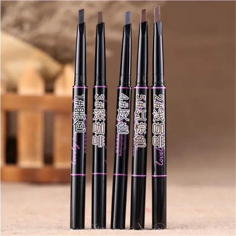 1 pcs Waterproof Eyebrow Pencil Women Lady Eye Brow Pen With Brush Beauty Make-Up Cosmetic Tools 5 Colors Quake