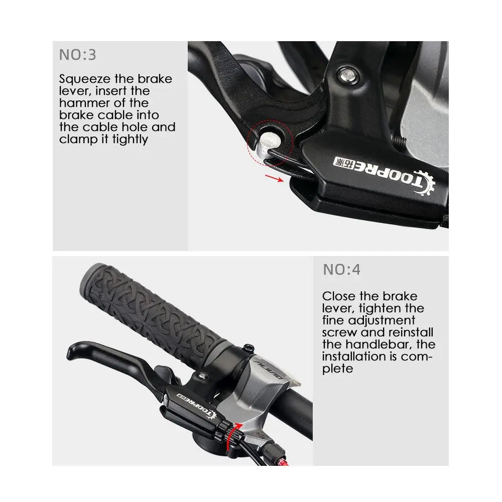 5 Colors Disc Brake Set Ultralight MTB Mountain Bike V/Disc Brake Lever Cycling Brake Levers BMX Brake Handle Quake