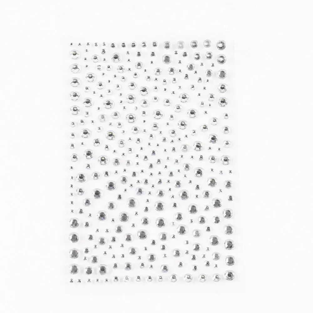 Rhinestone Face Stickers – Crystal Diamond DIY Party Makeup