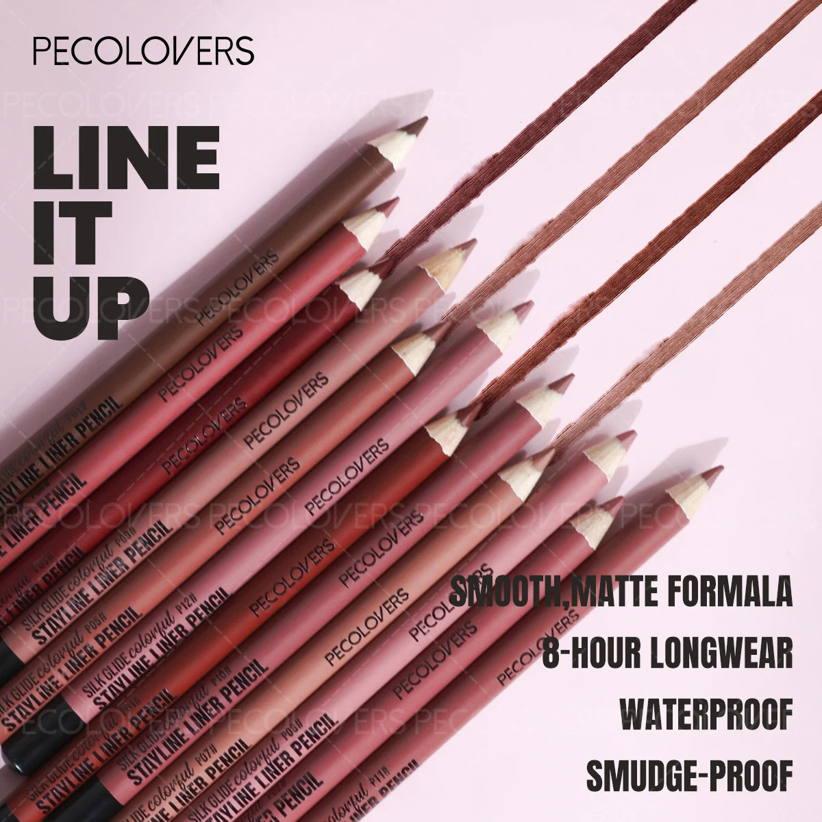 1 Pcs Matte Lip Liner Pencil, Multiple Red Brown Tones Lipstick Pen, Define Lip Lines, Smooth To Slide, Perfect Birthday Gifts Quake