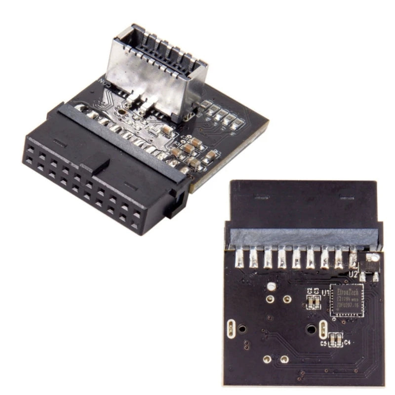USB3.1 20pin to USB3.0 19/20pin Adapter Internal 19Pin Header to Type C 20Pin Front Panel for PC Assembly Connectivities K1KF Quake